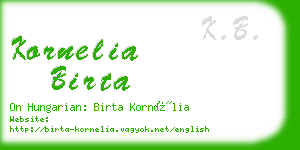 kornelia birta business card